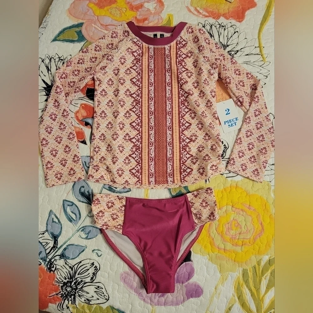 Cabana Life 2 pc Girl's Swim Suit